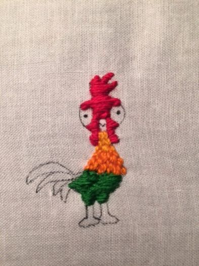 《海洋奇缘》Hei Hei刺绣贴片DIY教程-第20张图片-趣作屋