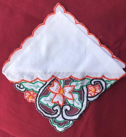 复古手帕手工刺绣教程：打造精美镂空网布手帕-第1张图片-趣作屋