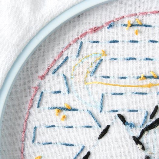 免费山景刺绣针法教程：掌握8种基础刺绣技巧-第75张图片-趣作屋