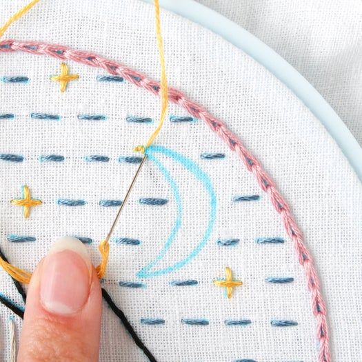 免费山景刺绣针法教程：掌握8种基础刺绣技巧-第70张图片-趣作屋