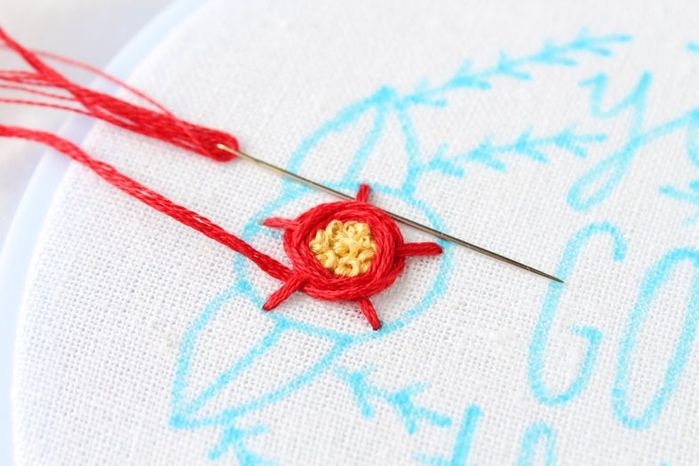 带法式结刺绣花朵制作教程-第9张图片-趣作屋 带法式结刺绣花朵制作教程-第9张图片-趣作屋