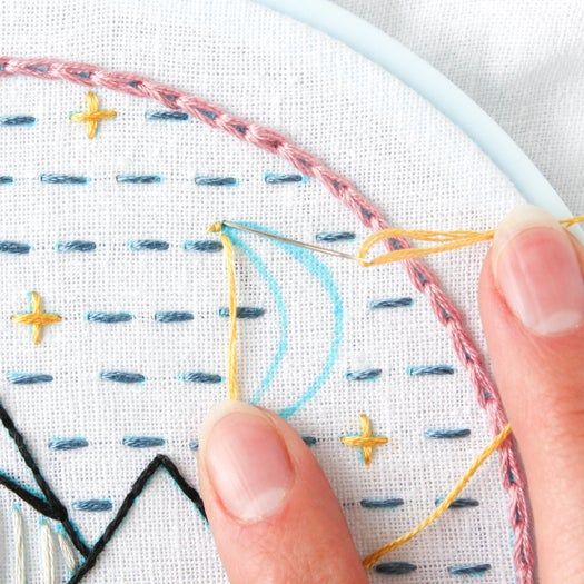 免费山景刺绣针法教程：掌握8种基础刺绣技巧-第69张图片-趣作屋