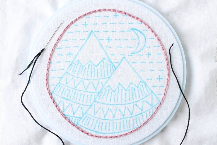 免费山景刺绣针法教程：掌握8种基础刺绣技巧-第23张图片-趣作屋