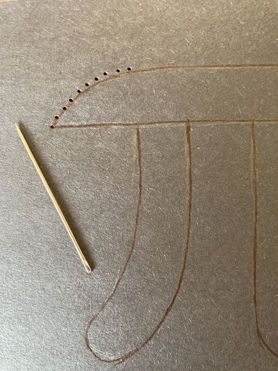 创意手工教程：在纸上刺绣圆周率π的DIY方法-第11张图片-趣作屋