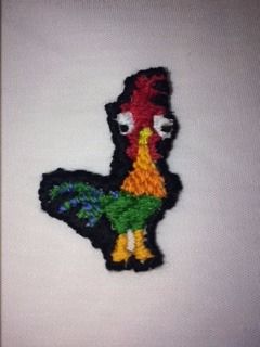 《海洋奇缘》Hei Hei刺绣贴片DIY教程-第35张图片-趣作屋