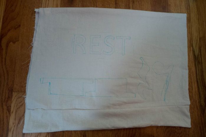 手工刺绣枕头制作教程-第7张图片-趣作屋