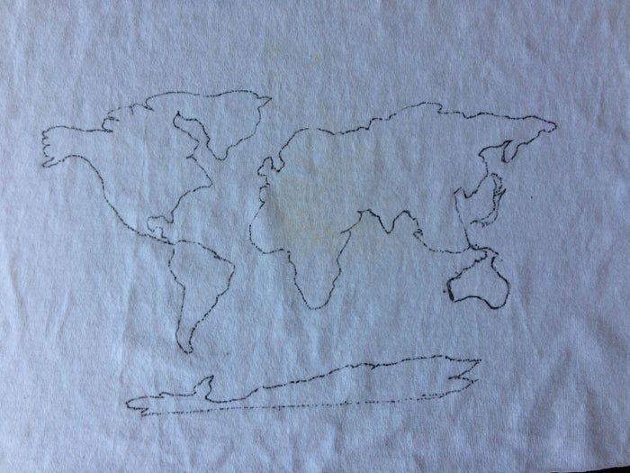手工刺绣世界地图教程：6小时打造个性化装饰-第9张图片-趣作屋