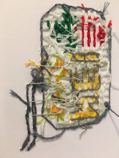 融合传统与科技：DIY会发光的十字绣卡片教程-第7张图片-趣作屋