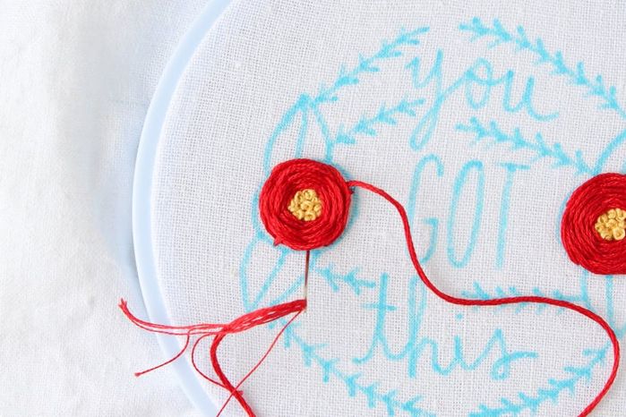 带法式结刺绣花朵制作教程-第10张图片-趣作屋 带法式结刺绣花朵制作教程-第10张图片-趣作屋