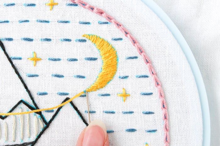 免费山景刺绣针法教程：掌握8种基础刺绣技巧-第77张图片-趣作屋