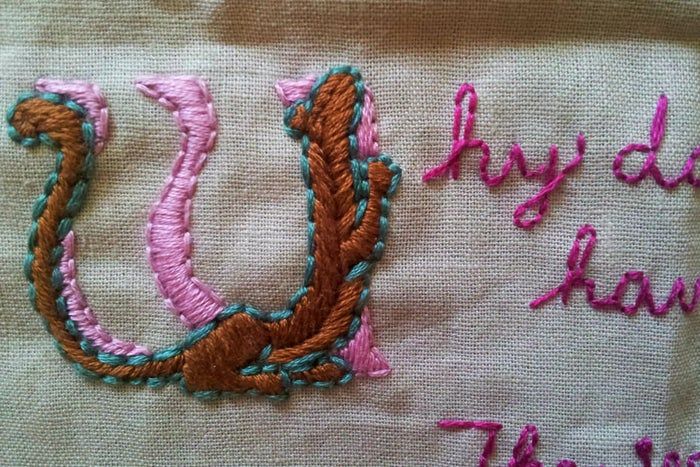 手工刺绣入门教程:掌握回针绣、茎状绣与缎面绣技巧-第17张图片-趣作屋 手工刺绣入门教程:掌握回针绣、茎状绣与缎面绣技巧-第17张图片-趣作屋