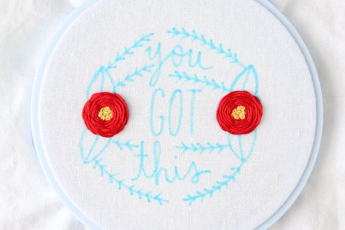 带法式结刺绣花朵制作教程-第2张图片-趣作屋 带法式结刺绣花朵制作教程-第2张图片-趣作屋