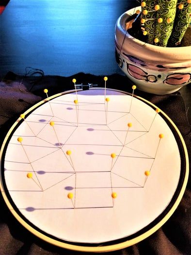 手把手教你用直线绣出曲线美感的刺绣DIY教程-第8张图片-趣作屋