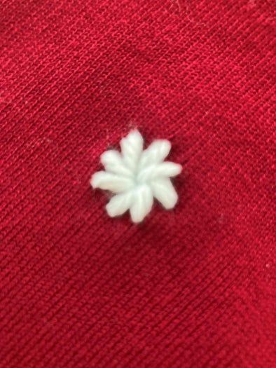 手工刺绣毛衣教程：用白色雪花图案打造冬季时尚-第15张图片-趣作屋