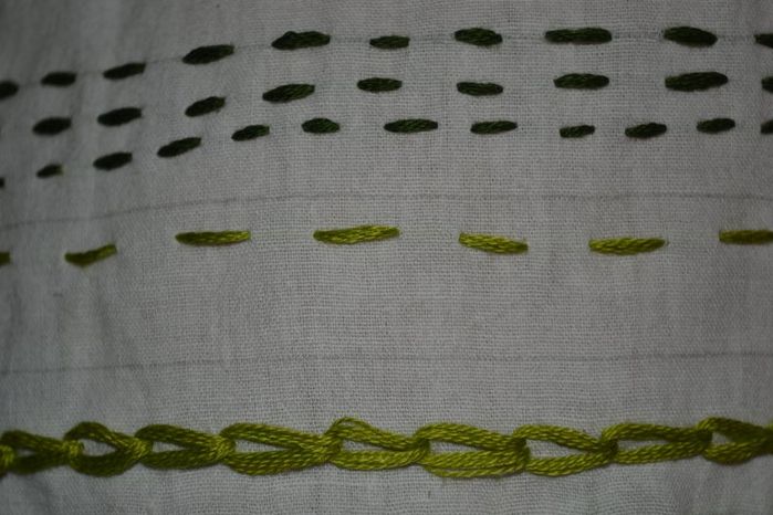 用刺绣线碎片制作多彩棉质围巾的详细教程-第20张图片-趣作屋