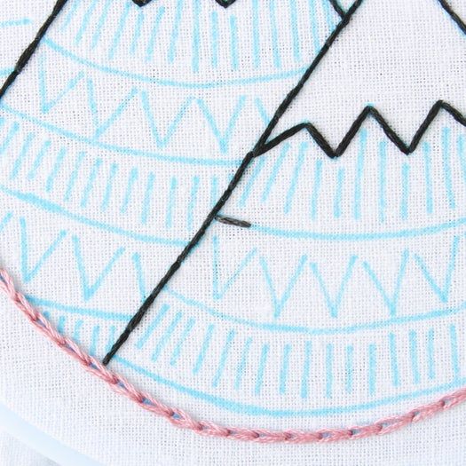 免费山景刺绣针法教程：掌握8种基础刺绣技巧-第38张图片-趣作屋