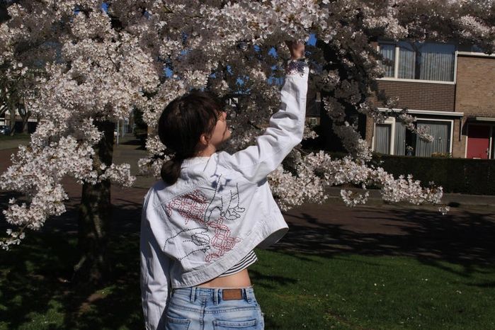 DIY牛仔夹克Sashiko刺绣教程：从零开始的创意手工改造-第2张图片-趣作屋