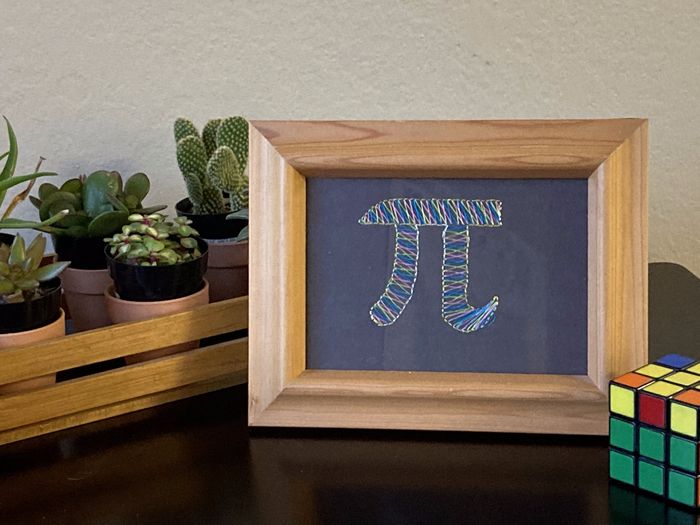 创意手工教程：在纸上刺绣圆周率π的DIY方法-第1张图片-趣作屋