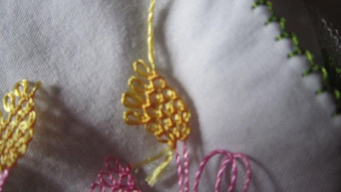 DIY针绣春天花朵制作教程-第21张图片-趣作屋