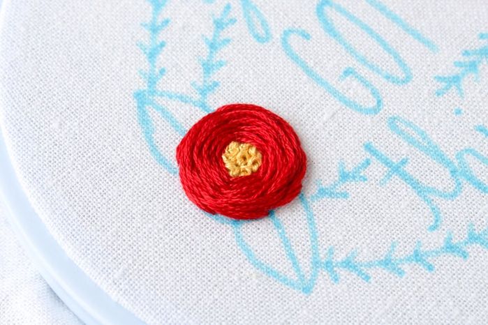 带法式结刺绣花朵制作教程-第13张图片-趣作屋 带法式结刺绣花朵制作教程-第13张图片-趣作屋