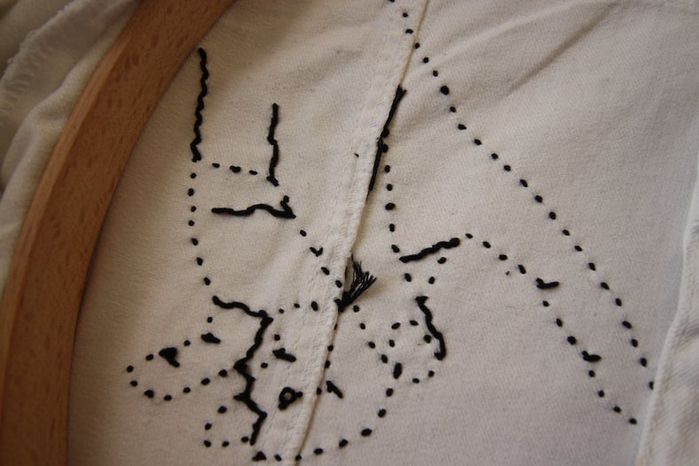 DIY牛仔夹克Sashiko刺绣教程：从零开始的创意手工改造-第18张图片-趣作屋