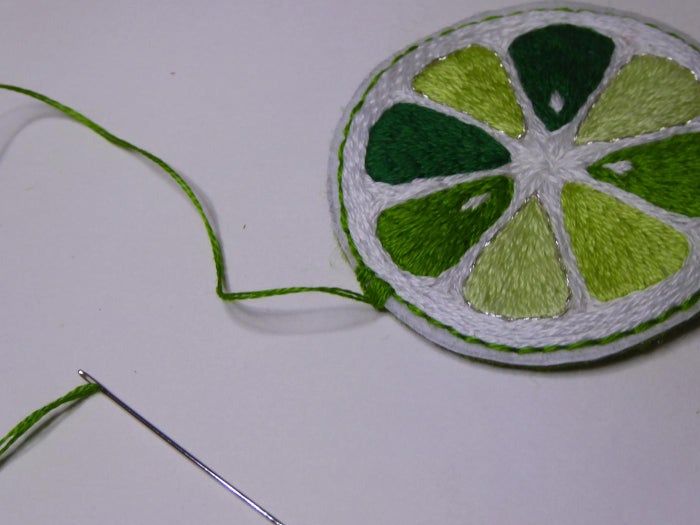 无需绣框完成线画刺绣的详细教程-第18张图片-趣作屋