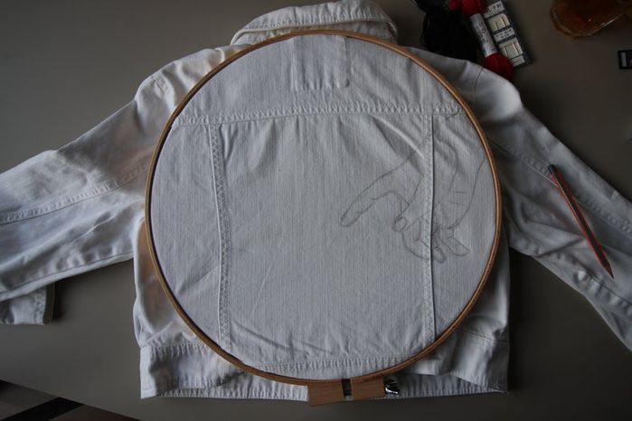 DIY牛仔夹克Sashiko刺绣教程：从零开始的创意手工改造-第9张图片-趣作屋