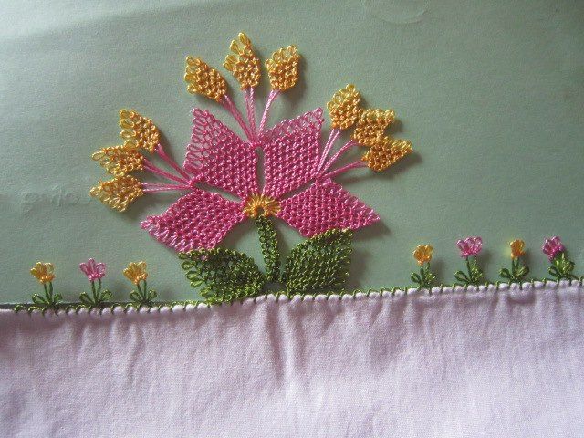 DIY针绣春天花朵制作教程-第1张图片-趣作屋