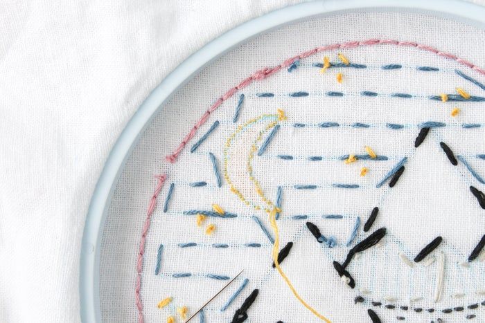 免费山景刺绣针法教程：掌握8种基础刺绣技巧-第79张图片-趣作屋