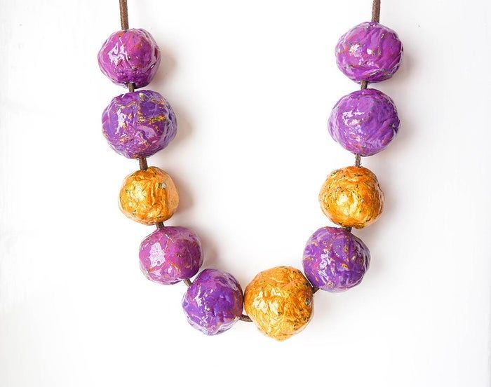 零成本废纸变手工珠子教程，轻松DIY个性项链-第1张图片-趣作屋