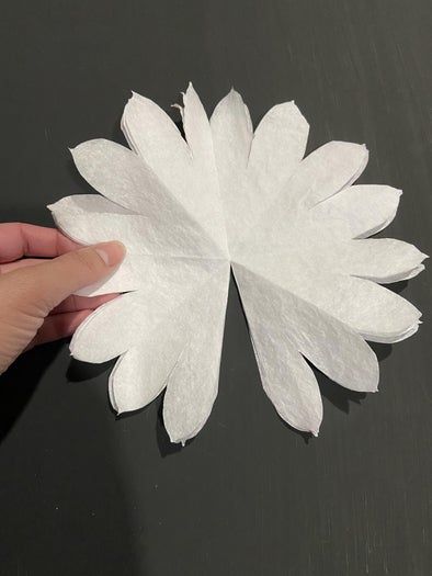 超低成本DIY咖啡滤纸花墙装饰教程，租房也能轻松上手-第15张图片-趣作屋