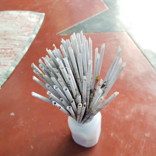 超详细纸艺花篮制作教程，用皱纹纸轻松DIY非洲菊花束-第11张图片-趣作屋