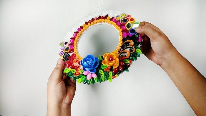 用回收材料做墙面挂饰,超简单纸艺卷手工教程-第1张图片-趣作屋 用回收材料做墙面挂饰,超简单纸艺卷手工教程-第1张图片-趣作屋