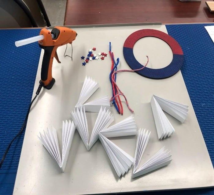 超简单爱国主题花环手工制作教程-第6张图片-趣作屋