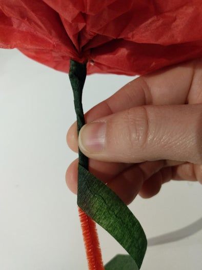 超简单手工纸罂粟花制作教程-第13张图片-趣作屋