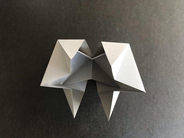 用A4纸手工制作菱形十二面体星状模型教程-第8张图片-趣作屋