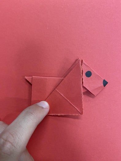 手工折纸教程：轻松学会折迷你小狗-第17张图片-趣作屋