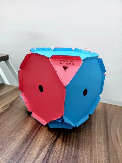 手工制作阿基米德灯笼，截断立方体几何灯DIY教程-第6张图片-趣作屋