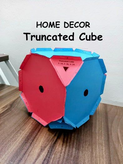 手工制作阿基米德灯笼，截断立方体几何灯DIY教程-第1张图片-趣作屋