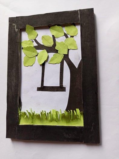 手工迷你墙面装饰教程：用纸板制作回忆主题装饰-第21张图片-趣作屋