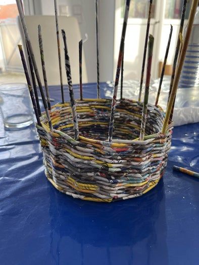 用旧报纸做手工编织篮子教程,简单易学环保又实用-第12张图片-趣作屋 用旧报纸做手工编织篮子教程,简单易学环保又实用-第12张图片-趣作屋