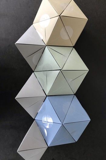 用A4纸手工制作菱形十二面体星状模型教程-第13张图片-趣作屋