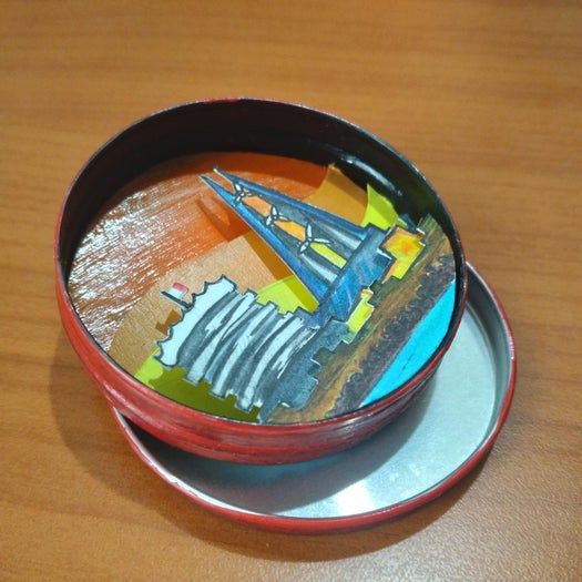 手工制作迷你场景铁盒教程：用3D纸层叠打造属于你的小世界-第24张图片-趣作屋