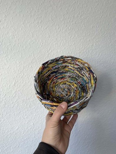 用旧报纸做手工编织篮子教程,简单易学环保又实用-第4张图片-趣作屋 用旧报纸做手工编织篮子教程,简单易学环保又实用-第4张图片-趣作屋