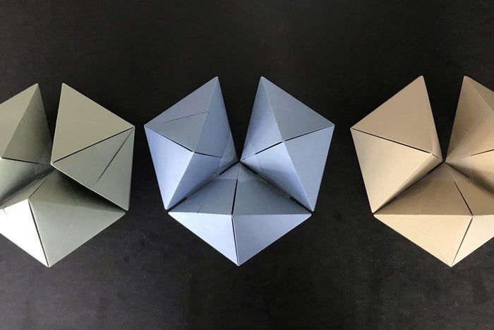 用A4纸手工制作菱形十二面体星状模型教程-第11张图片-趣作屋