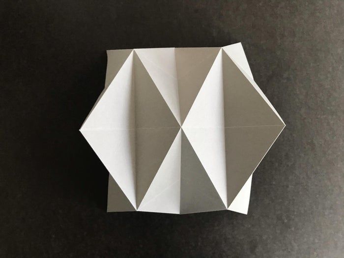 用A4纸手工制作菱形十二面体星状模型教程-第6张图片-趣作屋