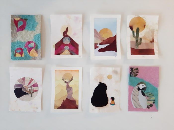 零基础也能做！手工干花明信片DIY教程-第14张图片-趣作屋