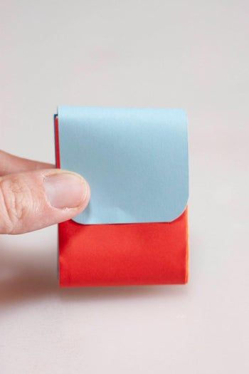 超简单手工DIY彩虹迷你纸钱包教程-第13张图片-趣作屋