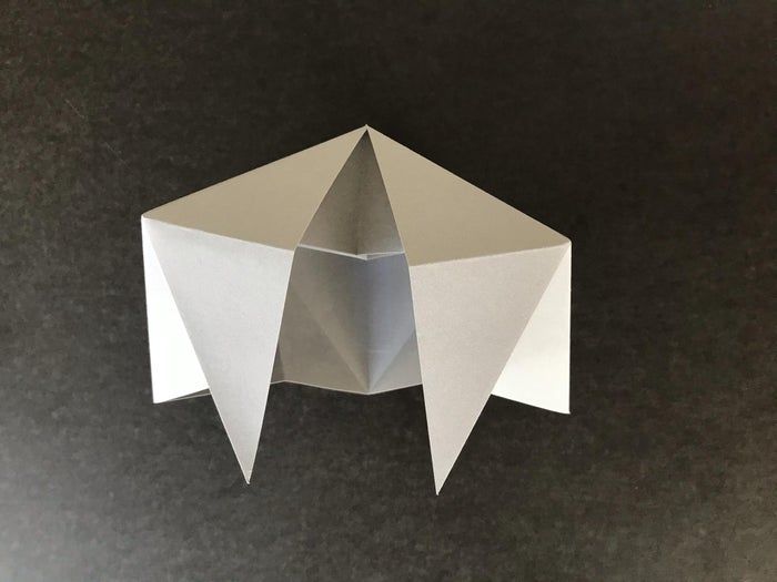 用A4纸手工制作菱形十二面体星状模型教程-第9张图片-趣作屋