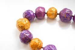 零成本废纸变手工珠子教程，轻松DIY个性项链-第34张图片-趣作屋